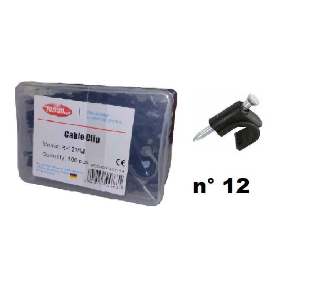 GRAMPA COAXIL Nº 12 x 100 NEGRA UNIDADES TOSUN