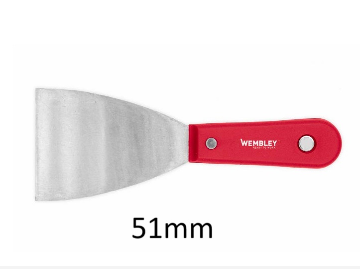ESPATULA WEMBLEY Mango Plastico Rojo ( 51) 2" BREMEN
