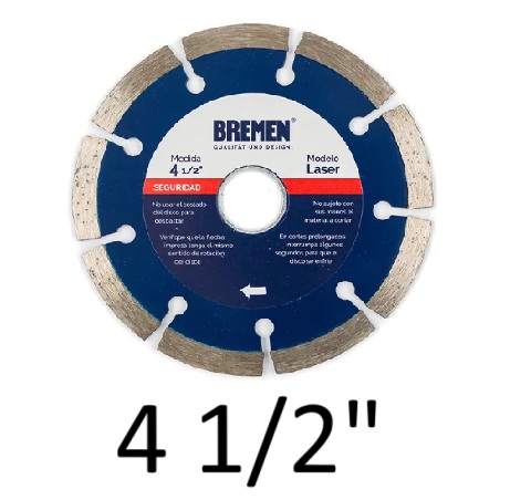 DISCO DIAM. 4-½" Seco (LASER) BREMEN