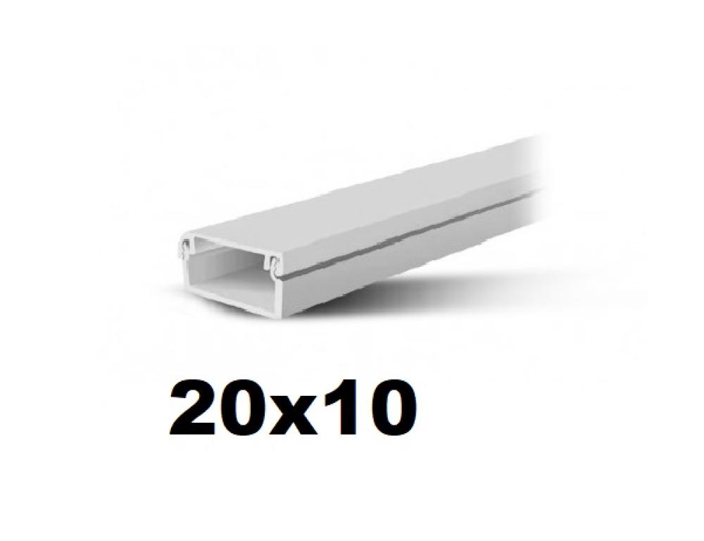 CABLE CANAL 20x10 CON ADHESIVO TAAD