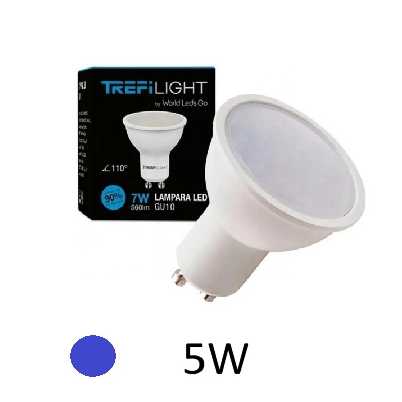 LAMPARA LED DICROICA 5W GU10 LUZ DIA TREFI