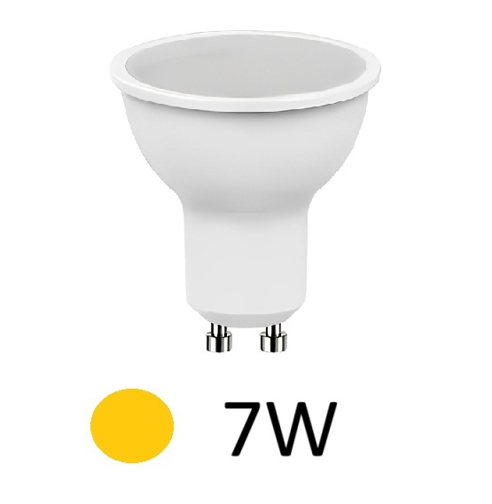 LAMPARA LED DICROICA 7W GU10 LUZ CALIDA TREFI