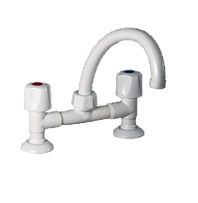 [10201-GINYPLAST] MEZCLADORA DE MESADA PICO CURVO MOVIL COPA GINYPLAST