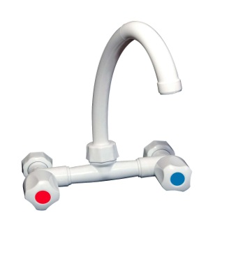 [10207-GINYPLAST] MEZCLADORA DE PARED PICO CURVO MOVIL COPA GINYPLAST