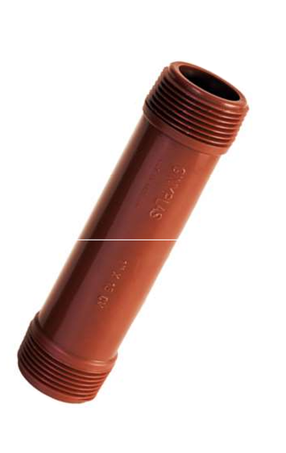 [40811-GINYPLAST] NIPLE PP DE 1” x 6cm GINYPLAST