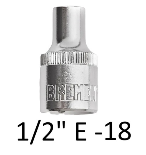 [4111-BREMEN] TORX:Bocallave Encastre 1/2" E-18 CrVa BREMEN