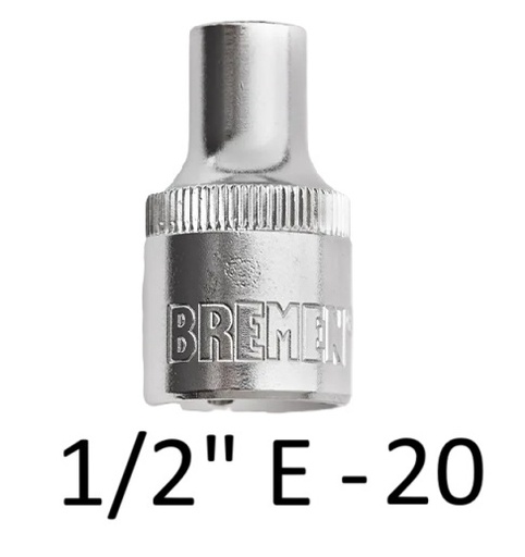 [4112-BREMEN] TORX:Bocallave Encastre 1/2" E-20 CrVa BREMEN