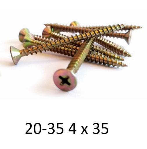 [137-020.035-BUL] BUL FIX P/MADERA 20-35 4X35 (500) BUL