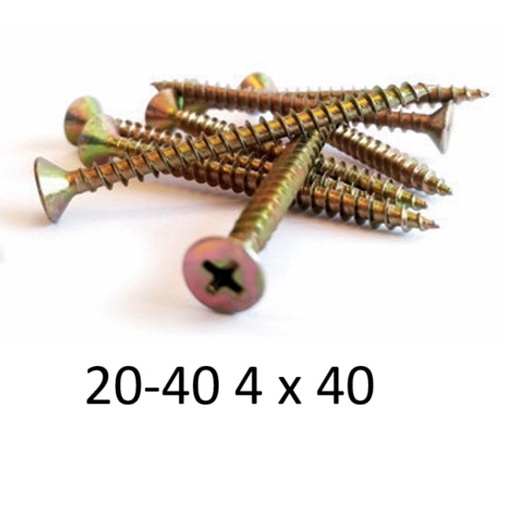 [137-020.040-BUL] BUL FIX P/MADERA 20-40 4X40 (500) BUL