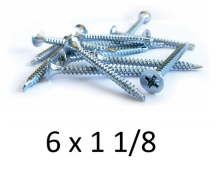 [255-1210611-BUL] BUL METAL ZP PUNTA MECHA - 6 X 1 1/8 (1000) BUL