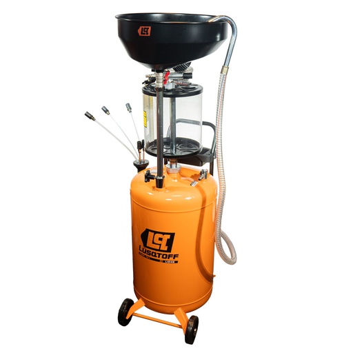 [L1045-LUSQTOFF] TANQUE DE EXTRACTOR RECOLECTOR NEUMATICO DE ACEITE 70 LTS LUSQTOFF