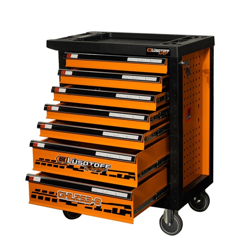 [GHL253-8-LUSQTOFF] CARRO PARA HERRAMIENTAS 7 CAJONES CON 253 PZAS LUSQTOFF