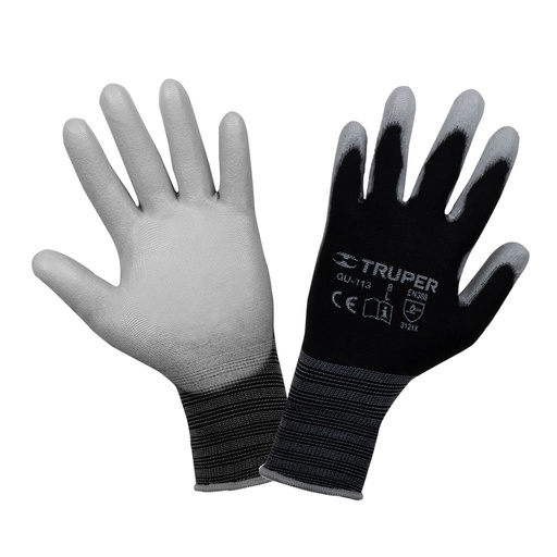 [13292-LUSQTOFF] (12U)GUANTE NYLON CON POLIURETANO TALLE GRANDE TRUPER LUSQTOFF