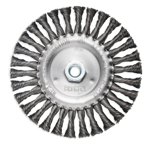 [8495-BREMEN] CEPILLO CIRC. TRENZADO 7" (Amoladora Ang.) BREMEN