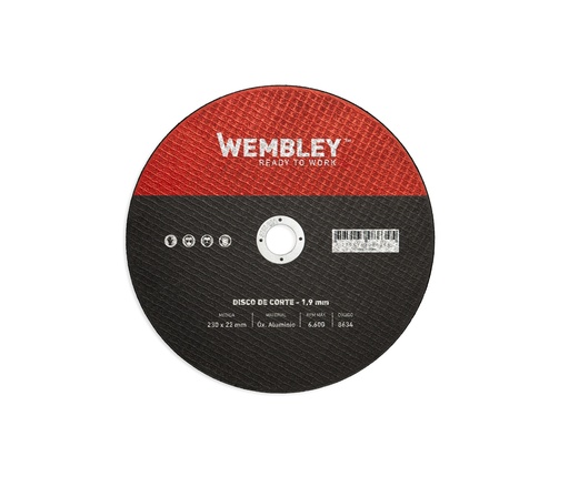 [8634-BREMEN] DISCO DE CORTE WEMBLEY® 9" (230x1.9x22mm) OX. ALUMINIO [10 unid] BREMEN