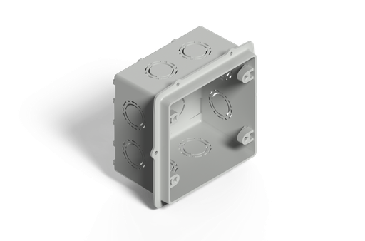[02223PG-GENROD] CAJA DE EMBUTIR CUADRADA 10X10 C/OREJA PLASTICA GENROD