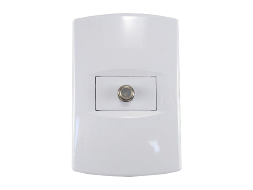 [545239] LLAVE ARMADA UN TOMA TV BLANCO SICA LIFE