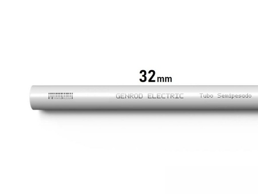 [TR32SD-GENROD] CAÑO RIGIDO x 3MT 32mm SEMIPESADO GENROD