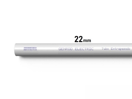 [TR22ED-GENROD] CAÑO RIGIDO x 3MT 22mm 7/8 EXTRAPESADO GENROD