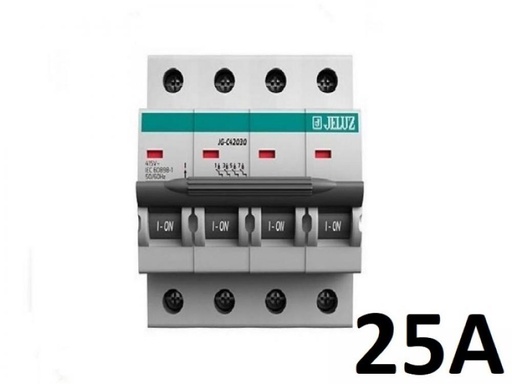 [JG-C42530] TERMICA TETRAPOLAR 4x 25A 4,5KA JELUZ