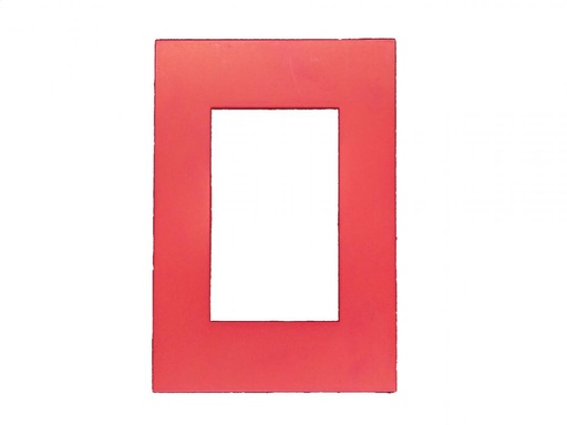[J450985] TAPA RECTANGULAR 10x5 ROJO JELUZ PLATINUM