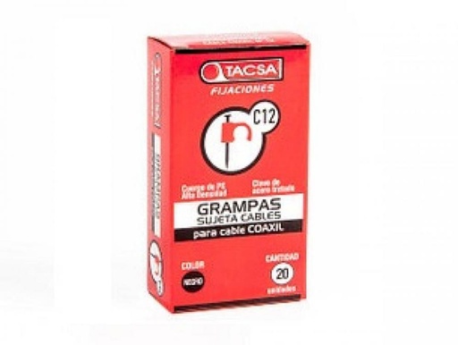 [TAC00227] GRAMPA COAXIL Nº 12 BLANCA x 20 UNIDADES C/U TACSA