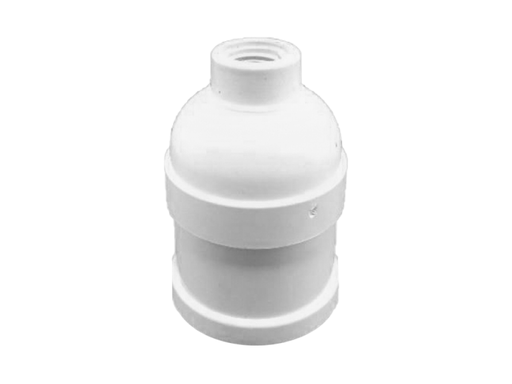 [801-TREFI] PORTALAMPARA E27 2 PIEZAS PLASTICO BLANCO TREFI