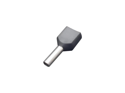 [F-PH150-2] PUNTERA HUECA PREAISLADA DOBLE 1,5mm2 NEGRO FUSSE
