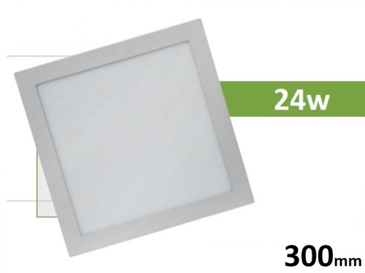 [304-KIAR] PANEL LED CUADRADO EMBUTIR 24W LUZ DIA RESILIENTE