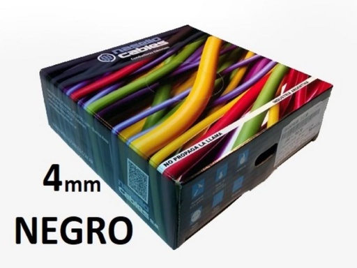 [UNI4NNASE] ROLLO CABLE UNIPOLAR 1x 4 NEGRO NASELLO