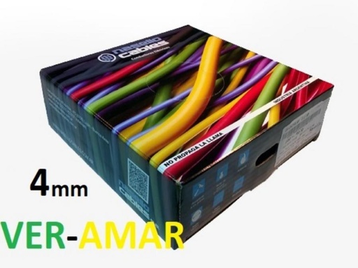 [UNI4VANASE] ROLLO CABLE UNIPOLAR 1x 4 VER-AMARI NASELLO