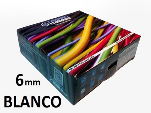[UNI6BNASE] ROLLO CABLE UNIPOLAR 1x 6 BLANCO NASELLO