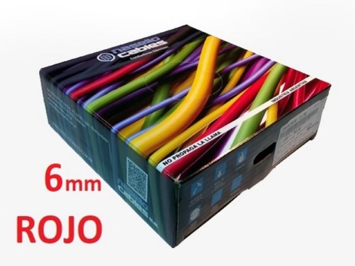 [UNI6RNASE] ROLLO CABLE UNIPOLAR 1x 6 ROJO NASELLO