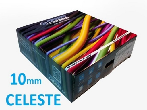 [UNI10CNASE] ROLLO CABLE UNIPOLAR 1x 10 CELESTE NASELLO