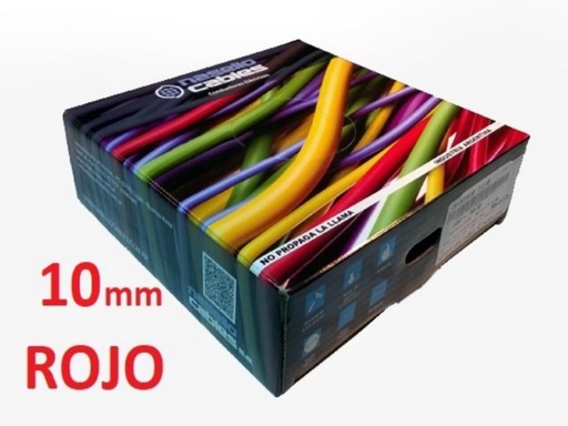 [UNI10RNASE] ROLLO CABLE UNIPOLAR 1x 10 ROJO NASELLO