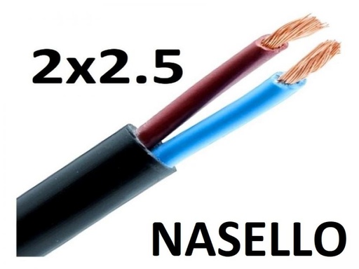 [TPR2X2,5NASE] ROLLO CABLE TIPO TALLER 2x 2,5 NASELLO