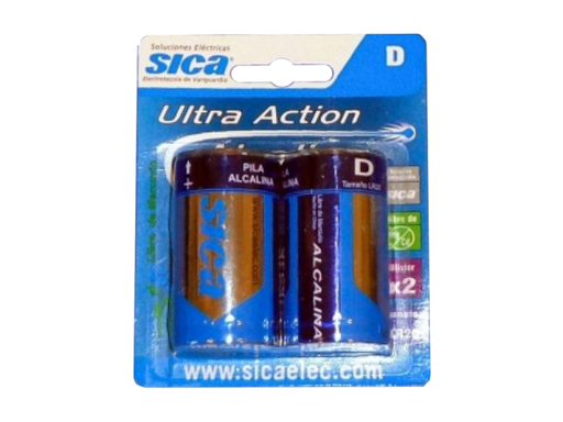 [915134] PILA ALCALINA 1,5V "D" BLISTER X 2 SICA 