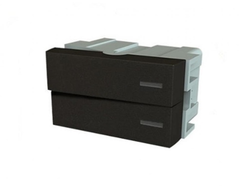 [J80031] MODULO PUNTO 1 1/2 TECLA NEGRO JELUZ PLATINUM