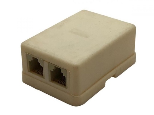 [B239] CONECTOR EXTERIORDOBLE TELEFONICO RJ11