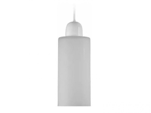 [6730-70] COLGANTE 1 LUZ BASE PLA CILINDRO VIDRIO 10X20cm E27 SAN JUST