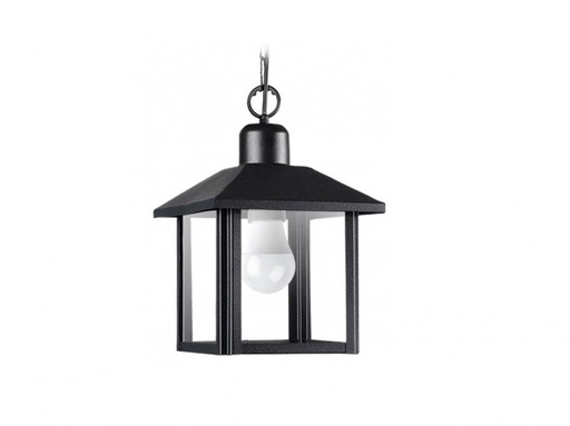 [5545-02] FAROL RECTO PARA COLUMNA 5cm NEGRO E27 SAN JUSTO