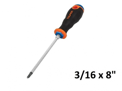 [14070] DESTORNILLADOR MANGO CONFORGRIP PHILLIPS 3/16 x 8" PRETUL
