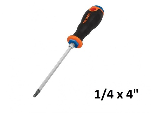 [14076] DESTORNILLADOR MANGO CONFORGRIP PHILLIPS 1/4 x 4" PRETUL