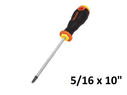 [18546] DESTORNILLADOR MANGO CONFORGRIP PLANO 5/16 x 10" PRETUL