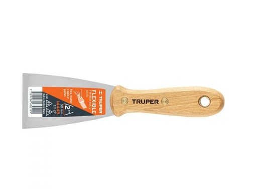 [14448] ESPATULA CON MANGO DE MADERA 50mm TRUPER