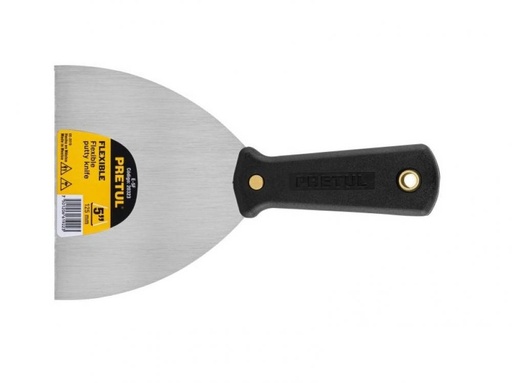 [20323] ESPATULA FLEXIBLE CON MANGO DE POLIPROPILENO 125mm TRUPER