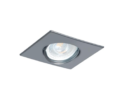 [G6171-AC] SPOT EMB MOVIL 160X160 AR111 ACERO CON ZOCALO SAN JUSTO