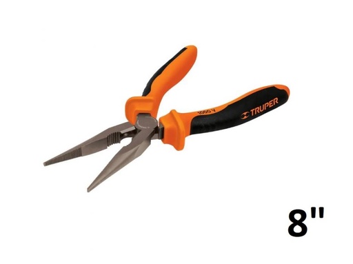 [17336] PINZA DE PUNTA 1/2 CAÑA 8" 1000 V TRUPER