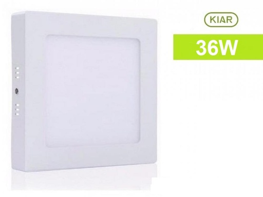 [501-KIAR] PLAFON LED CUADRADO EXTERIOR 36W LUZ NEUTRA RESILIENTE