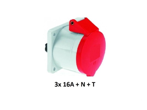 [KL7451643] FICHA INDUSTRIAL MOVIL HEMBRA 3x 16A + N + T KALOP
